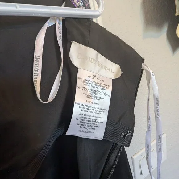 ELEGANT Strapless Sequin 2 PC Dress | 12 | Mini & Overskirt | EUC | PROM READY - Picture 11 of 12